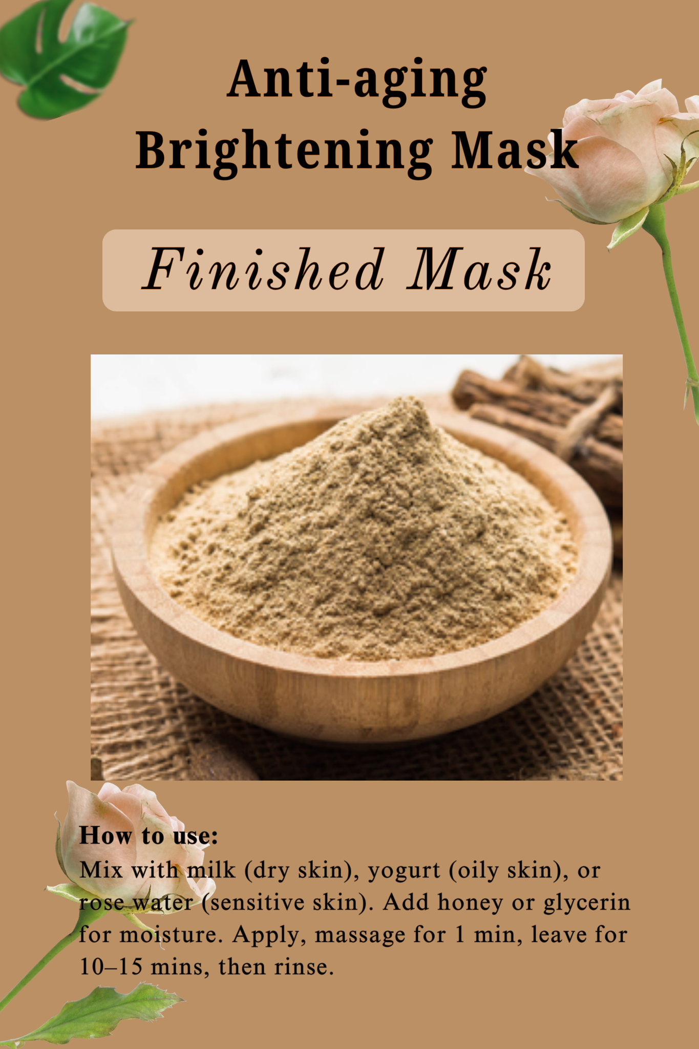 Anti-Aging Brightening Face Mask