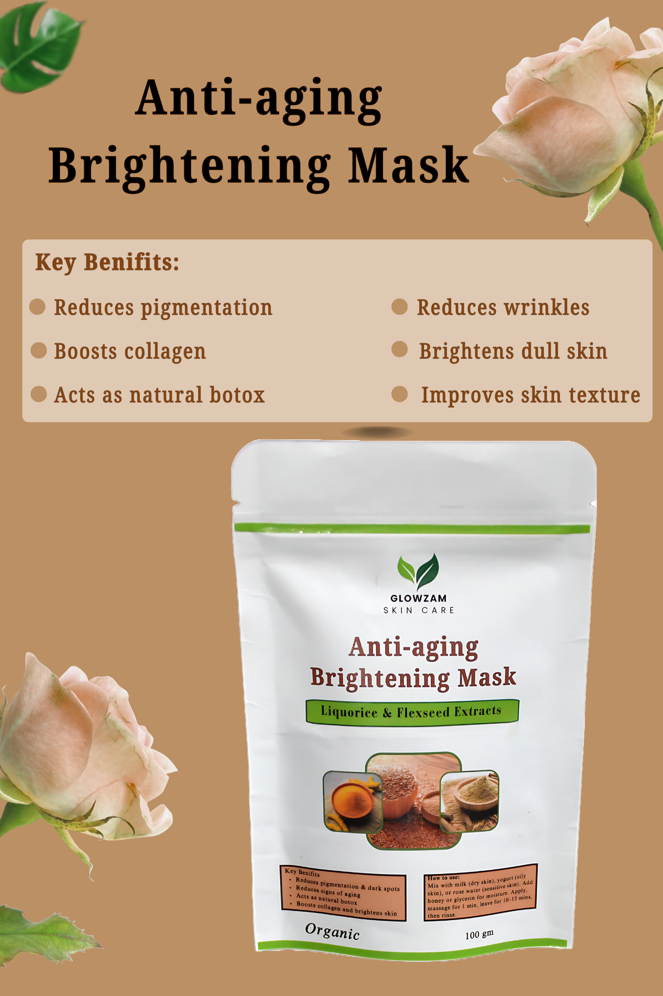 Anti-Aging Brightening Face Mask