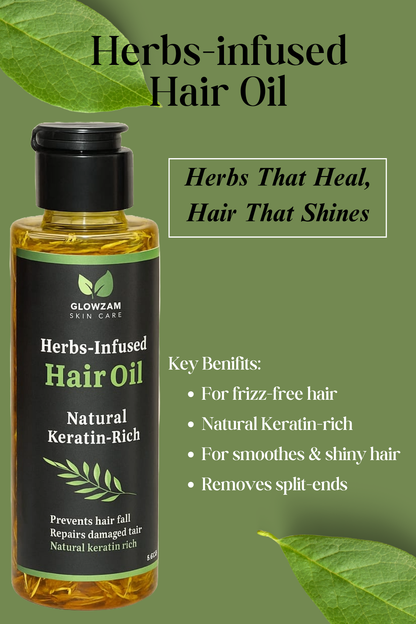 Herbs-Infused Hair Oil