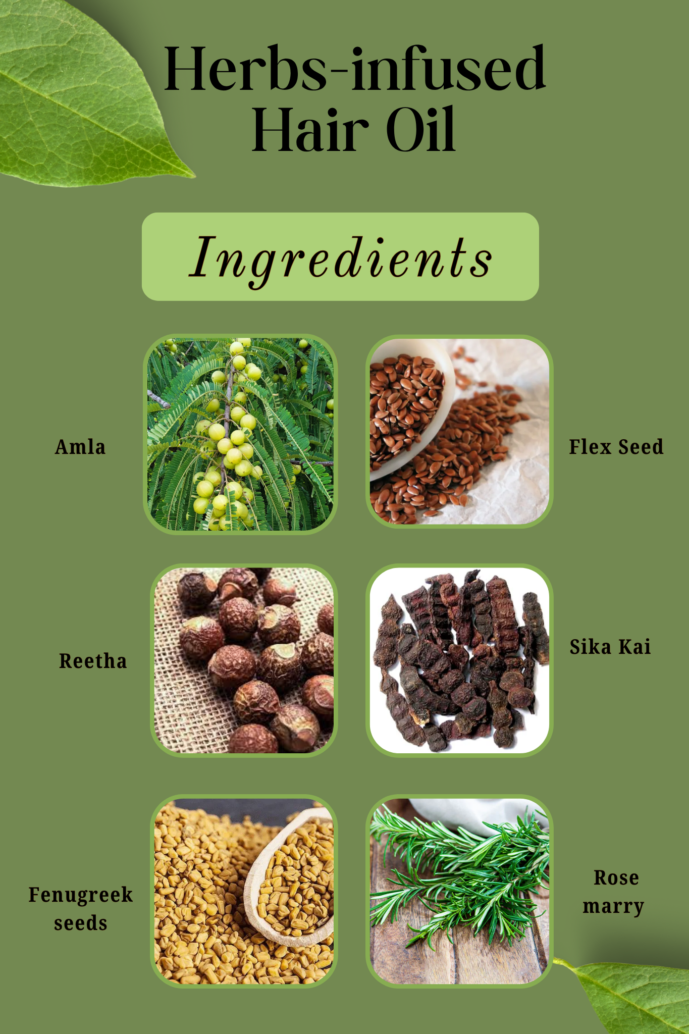 Herbs-Infused Hair Oil